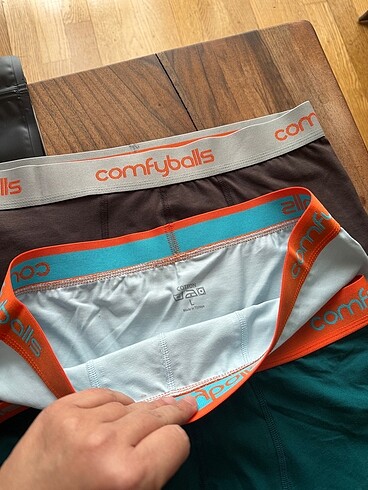 l Beden çeşitli Renk Comfyballs 3 adet L Boxer