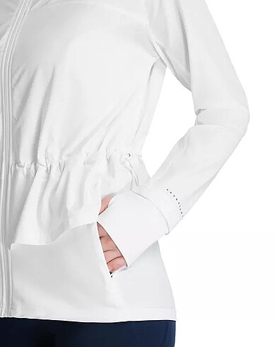 m Beden beyaz Renk Sweaty betty spor fermuarlı ceket