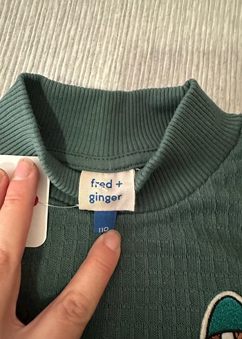 Erkek Çocuk Yeşil Nakışlı Sweatshirt - Görsel 5