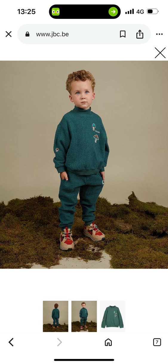 Erkek Çocuk Yeşil Nakışlı Sweatshirt - Görsel 2