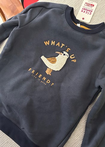 Antrasit Erkek Çocuk Triko Sweatshirt - Görsel 2