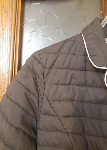 Düğmeli Siyah Kadın Midi Ceket - Görsel 5