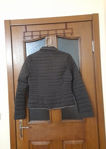 Diğer Düğmeli Siyah Kadın Midi Ceket