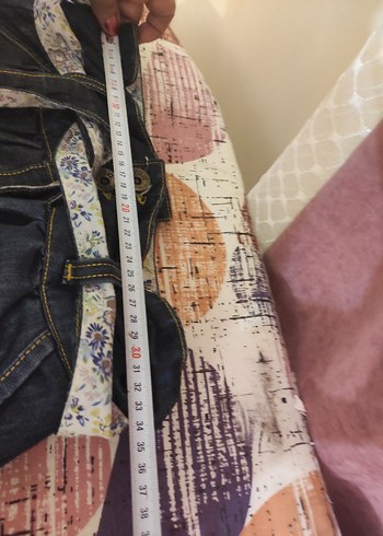 Kemerli Bol Kesim Kot Midi boy Etek - Görsel 12