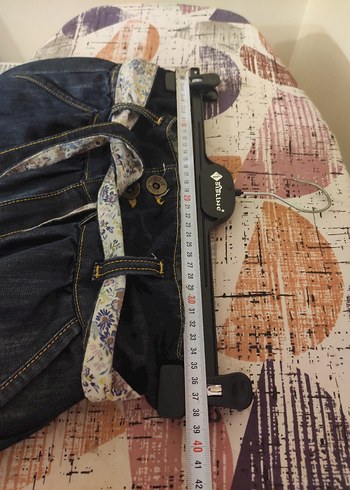 Kemerli Bol Kesim Kot Midi boy Etek - Görsel 11