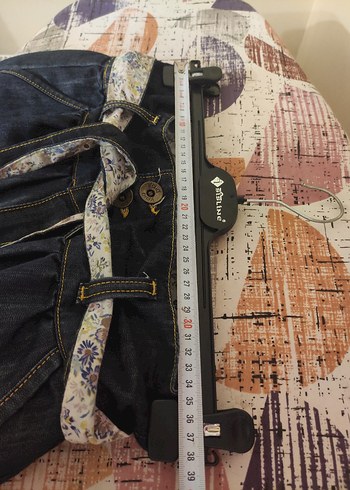 Kemerli Bol Kesim Kot Midi boy Etek - Görsel 10