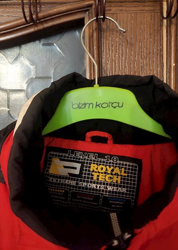 l Beden ROYAL TECH marka Kırmızı Fermuarlı Erkek Kayak Montu