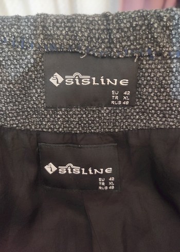 Düğmeli Fırfırlı Gri Kaban - Görsel 14