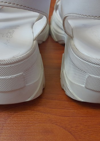 Beyaz Platform Topuklu 37 no Kadın Sandalet - Görsel 12