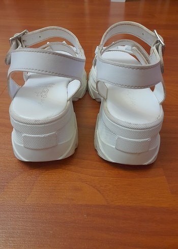 Beyaz Platform Topuklu 37 no Kadın Sandalet - Görsel 5