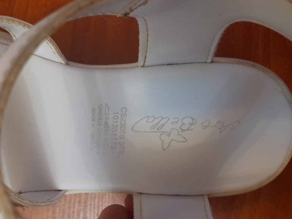 Beyaz Platform Topuklu 37 no Kadın Sandalet - Görsel 4