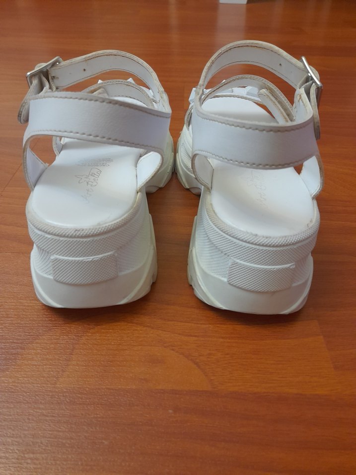 Beyaz Platform Topuklu 37 no Kadın Sandalet - Görsel 5