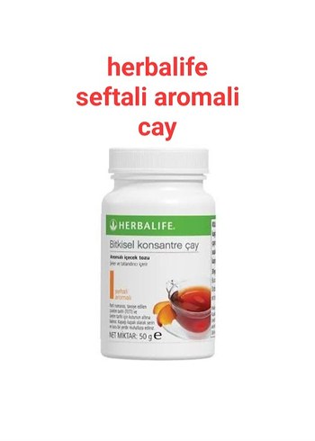 Herbalife Şeftali Aromalı Bitkisel Konsantre Çay 50g