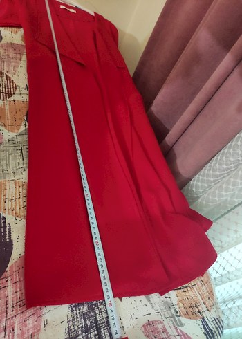 Kırmızı renk harika dış giyim - Görsel 11