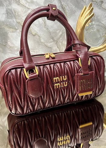 Miu Miu Bordo Deri Kadın Çanta