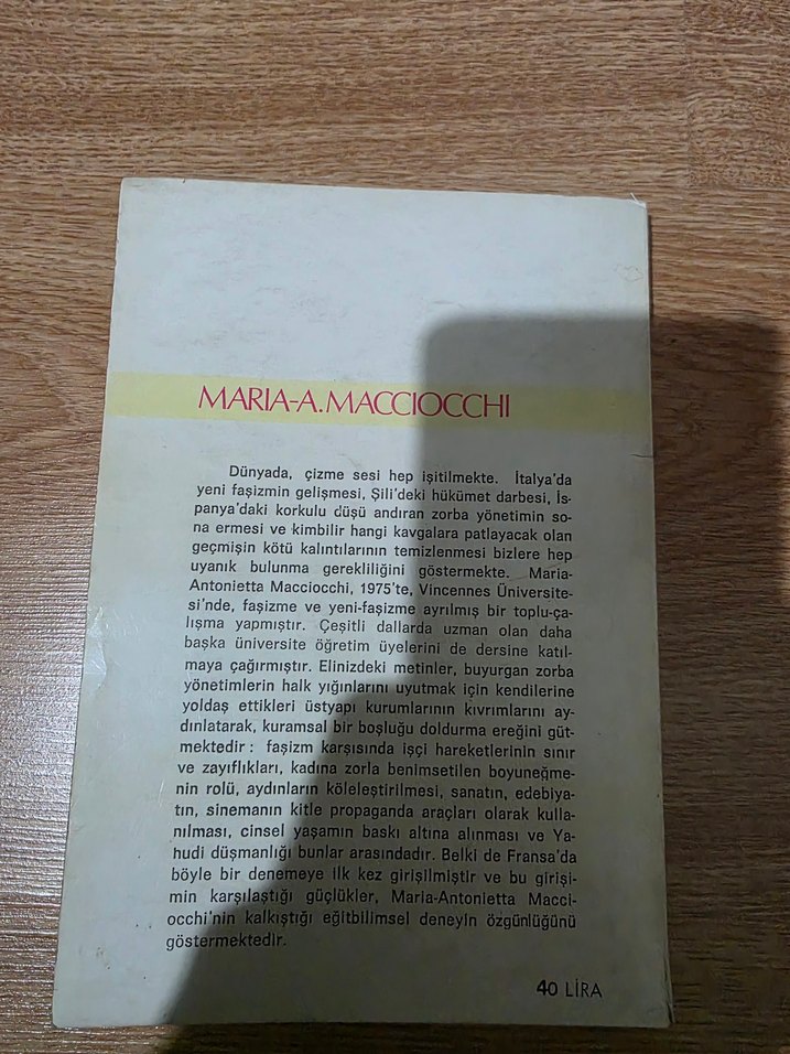 Faşizmin Analizi - Maria A. Macciocchi - Görsel 2