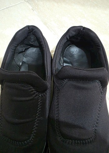 Siyah Kadın Dolgu Topuklu Spor Ayakkabı - Görsel 2