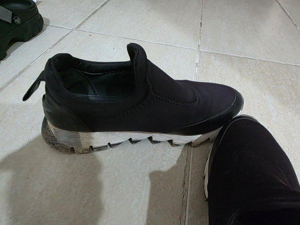 Siyah Kadın Dolgu Topuklu Spor Ayakkabı - Görsel 5