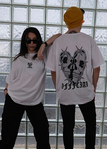 Baskılı oversize tişört