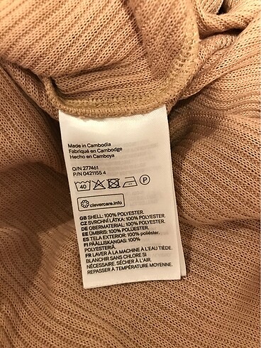 m Beden camel Renk H&M Bluz