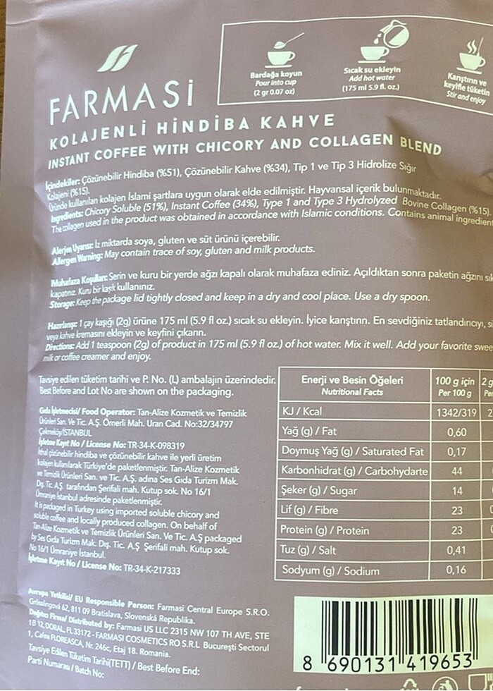 Collagen hindibaa kahve - Görsel 5