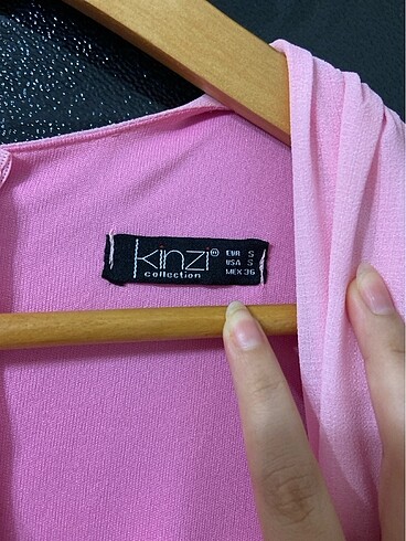 Pembe sıfır kol abiye - Görsel 2