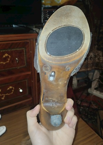 antika ahşap terlik - Görsel 3