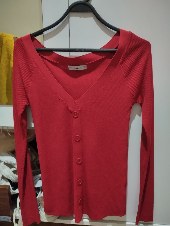 zara basic hırka - Görsel 2