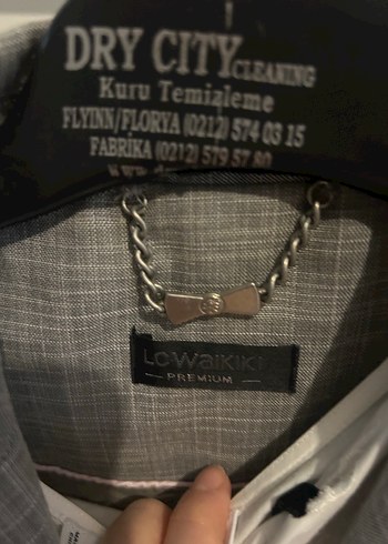 Gri Düğmeli Kadın Ceket - Görsel 2