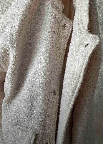 Bej Kadın Peluş Rahat Ceket - Görsel 4