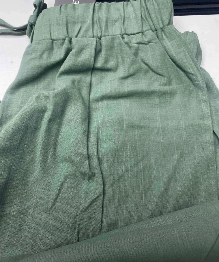 Kadın Yeşil Bohem Dantel Detaylı Pantolon - Görsel 3