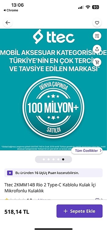 Ttec kulaklık - Görsel 6