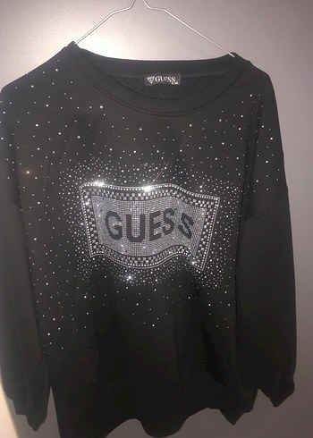 Taşlı Sweatshirt guess oversize