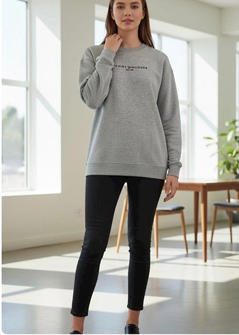 s Beden beyaz Renk Tommy Hilfiger Beyaz Uzun Kollu Sweatshirt