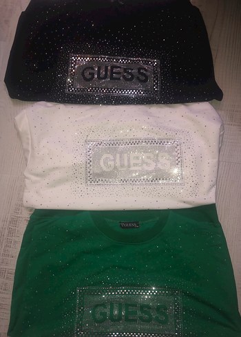 l Beden Pullu Pembe Guess Sweatshirt oversize