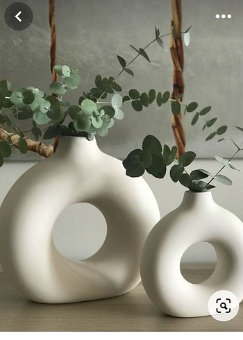 Yuvarlak Siyah Seramik Vazo - Görsel 6