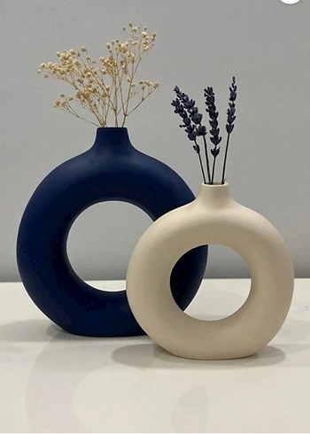 Yuvarlak Siyah Seramik Vazo - Görsel 2