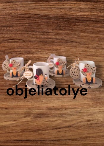 Dekoratif Camel Renkli Fincan Seti - Görsel 10