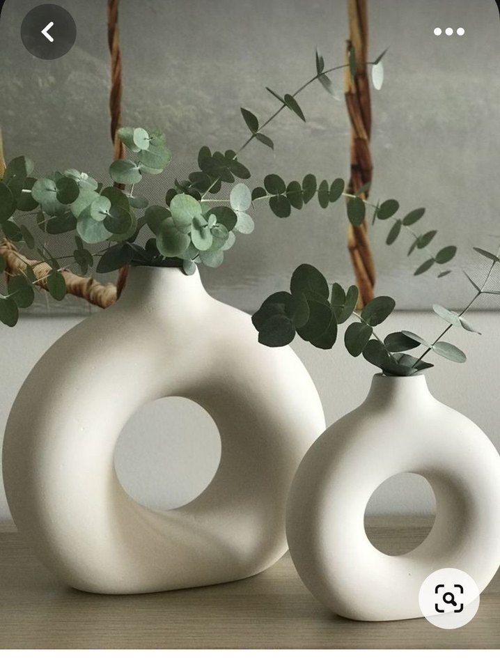 Bohem vazo set Siyah Halkalı Dekoratif Vazo - Görsel 4