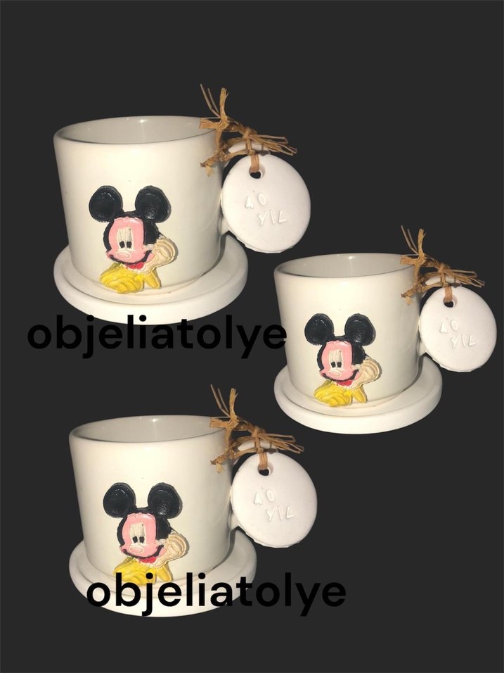 Mickey mause kahve takım - Görsel 5