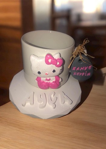 Hello Kitty Temalı Pembe Kupa - Görsel 3