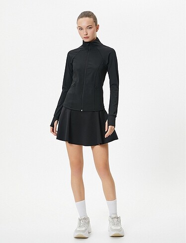 Diğer River island sweatshirt cepli fermuarlı parmakgeçen