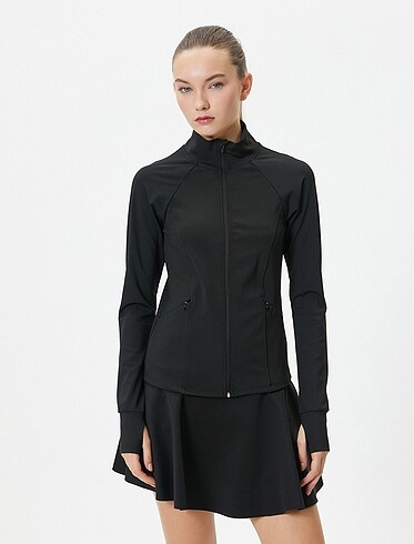 River island sweatshirt cepli fermuarlı parmakgeçen