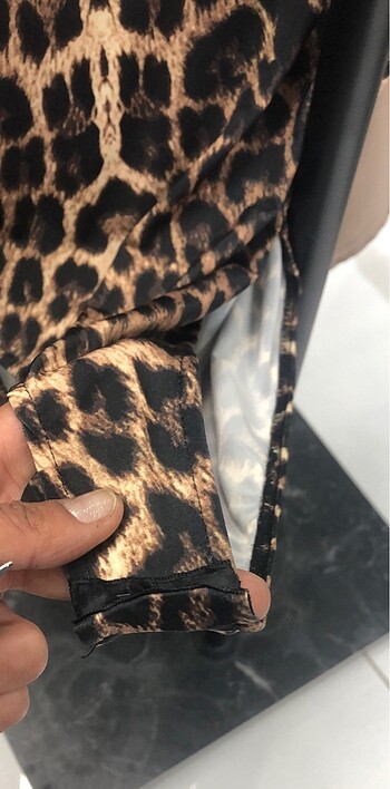 s Beden Leopar bluz bodysuit