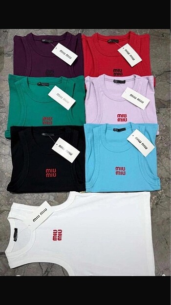 Diğer Miumiu atlet halter yaka