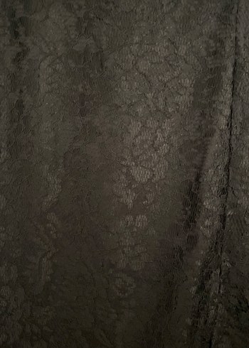 Gusto Dantel Detaylı Siyah Midi Kalem Etek - Görsel 2