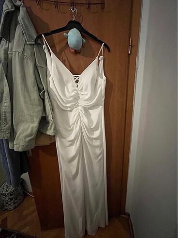 38 Beden beyaz Renk Nişan/Nikah Elbisesi