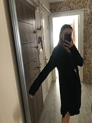 LC Waikiki Siyah uzun hırka
