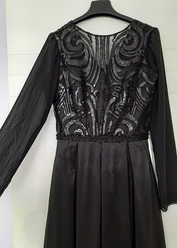 Vintage Love MAXXE Uzun Siyah Gotik Elbise