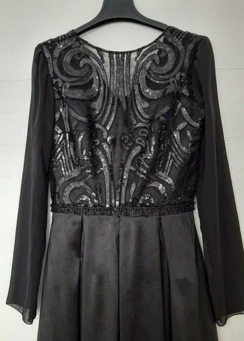 Abiye Vintage Uzun Siyah Gotik Gece Elbisesi